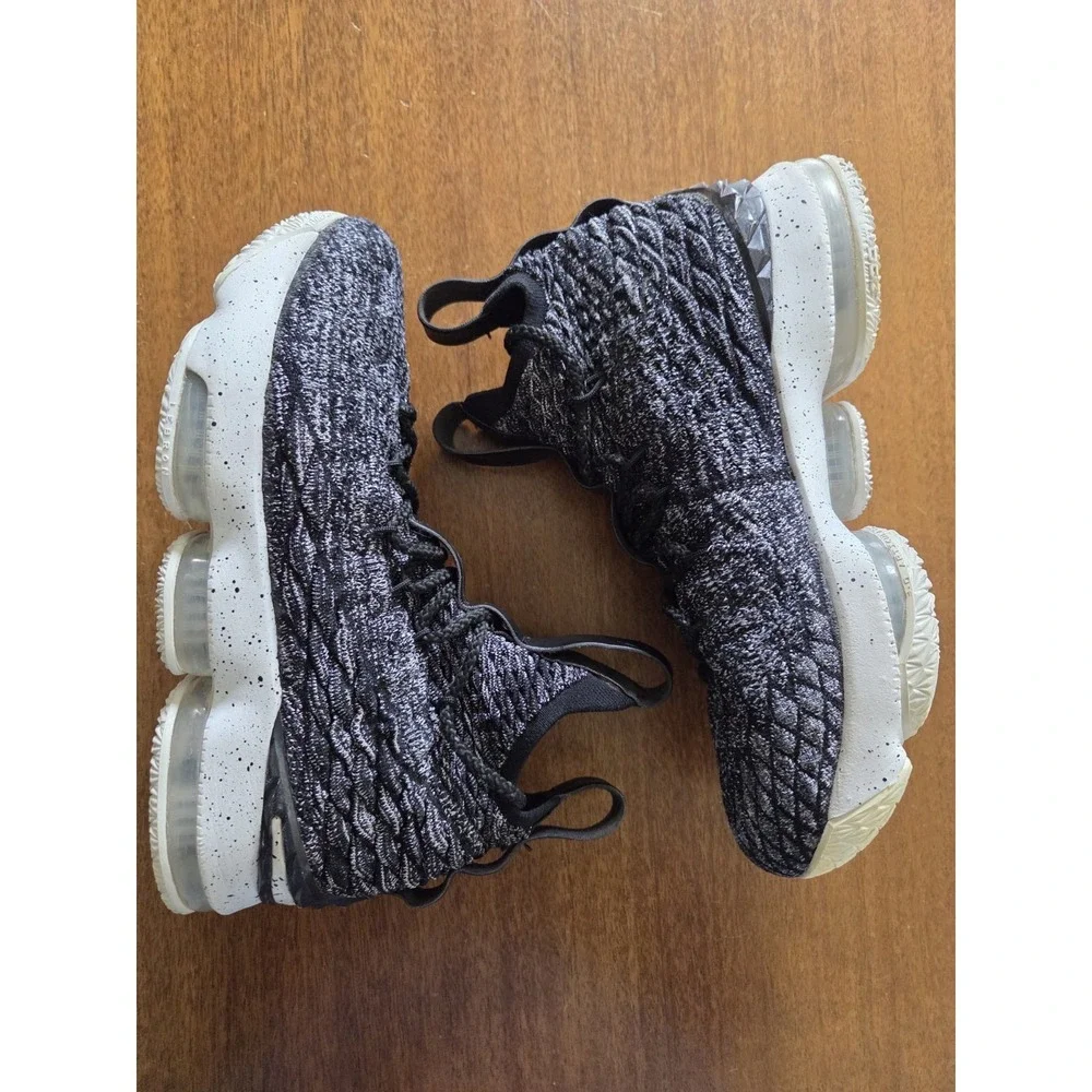 Nike Lebron 15 Sneakers Ashes Battleknit Men's 6.5 Youth 6.5 Oreo Basketball